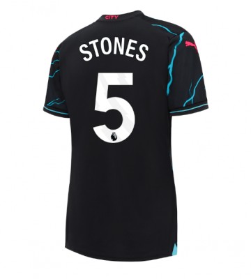 Manchester City John Stones #5 Replica Third Stadium Shirt for Women 2023-24 Short Sleeve